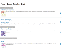 Tablet Screenshot of fancydaysreadinglist.blogspot.com