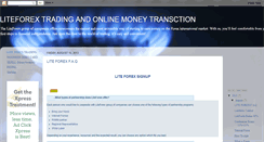 Desktop Screenshot of liteforex-trading-earning.blogspot.com