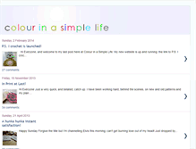 Tablet Screenshot of colourinasimplelife.blogspot.com