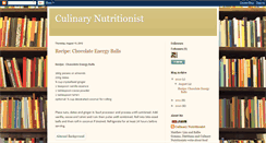 Desktop Screenshot of culinarynutritionist.blogspot.com