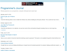 Tablet Screenshot of programmersjournal.blogspot.com