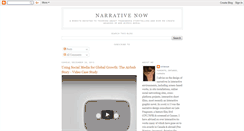 Desktop Screenshot of narrativenow.blogspot.com