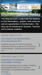 Mobile Screenshot of bioinfotoday.blogspot.com