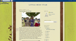 Desktop Screenshot of littlemissutah.blogspot.com