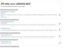 Tablet Screenshot of japanmma.blogspot.com