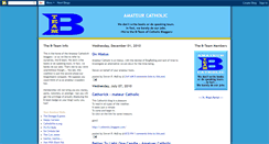 Desktop Screenshot of amateurcatholic.blogspot.com