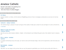 Tablet Screenshot of amateurcatholic.blogspot.com