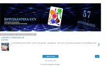 Tablet Screenshot of estudiantina-ucv.blogspot.com