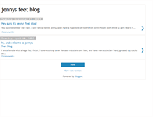 Tablet Screenshot of jennysfeetblog.blogspot.com