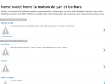 Tablet Screenshot of homesweethomelamaisondeyanetbarbara.blogspot.com