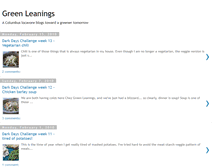 Tablet Screenshot of greenleanings.blogspot.com