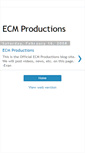 Mobile Screenshot of ecmproductions.blogspot.com