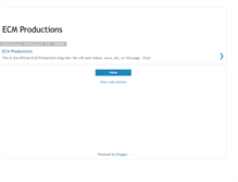 Tablet Screenshot of ecmproductions.blogspot.com