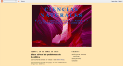 Desktop Screenshot of miguel-cienciasnaturales.blogspot.com