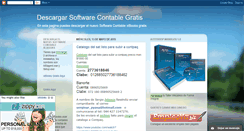 Desktop Screenshot of descargarsoftwarecontablegratis.blogspot.com