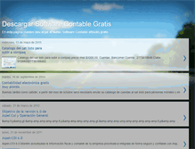 Tablet Screenshot of descargarsoftwarecontablegratis.blogspot.com