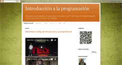 Desktop Screenshot of introduccion-programacion-ttp.blogspot.com