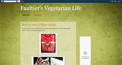 Desktop Screenshot of faultiersvegetarianlife.blogspot.com