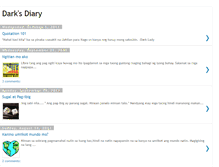 Tablet Screenshot of darksdiary.blogspot.com
