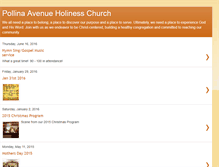 Tablet Screenshot of pollinaavenueholinesschurch.blogspot.com