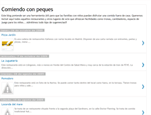 Tablet Screenshot of comiendoconpeques.blogspot.com