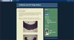 Desktop Screenshot of craftymal.blogspot.com
