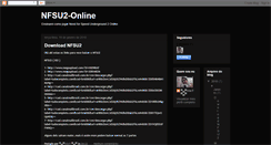Desktop Screenshot of nfsu2-online.blogspot.com