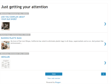 Tablet Screenshot of justgettingyourattention.blogspot.com