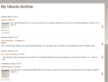 Tablet Screenshot of myubuntuarchive.blogspot.com