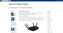 Desktop Screenshot of khmernewstoday.blogspot.com