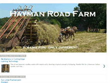 Tablet Screenshot of haymanfarm.blogspot.com