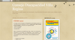 Desktop Screenshot of consejodiscapacidadvillaregina.blogspot.com
