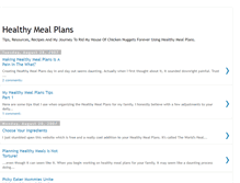 Tablet Screenshot of healthymealplans.blogspot.com