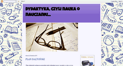 Desktop Screenshot of dydaktykaczylinaukaonauczaniu.blogspot.com