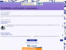 Tablet Screenshot of dydaktykaczylinaukaonauczaniu.blogspot.com