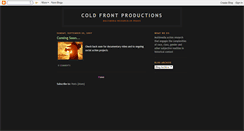 Desktop Screenshot of coldfrontproductions.blogspot.com