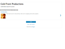 Tablet Screenshot of coldfrontproductions.blogspot.com