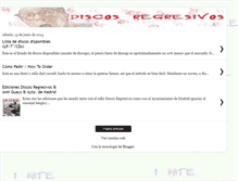 Tablet Screenshot of discosregresivos.blogspot.com