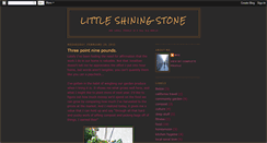 Desktop Screenshot of littleshiningstone.blogspot.com