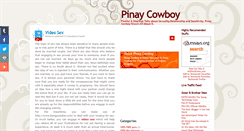 Desktop Screenshot of pinaycowboy.blogspot.com