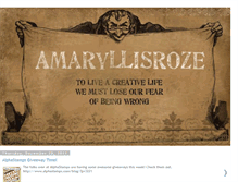 Tablet Screenshot of amaryllisroze.blogspot.com