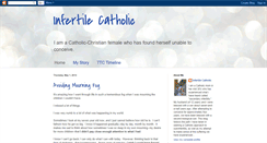 Desktop Screenshot of infertilecatholic.blogspot.com