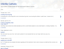 Tablet Screenshot of infertilecatholic.blogspot.com