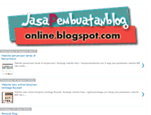 Tablet Screenshot of jasapembuatanblogonline.blogspot.com