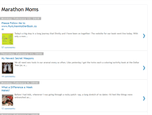 Tablet Screenshot of marathonmoms.blogspot.com