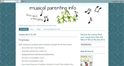 Desktop Screenshot of musicalparentinginfo.blogspot.com