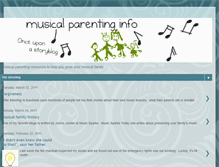 Tablet Screenshot of musicalparentinginfo.blogspot.com