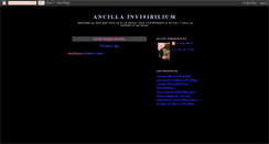 Desktop Screenshot of ancilla-invisibilium.blogspot.com