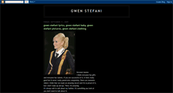 Desktop Screenshot of gwen-stefani-biography.blogspot.com