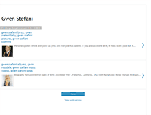 Tablet Screenshot of gwen-stefani-biography.blogspot.com